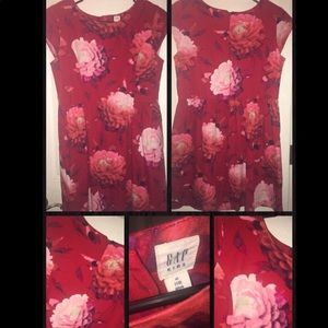 EUC GAP Girls Floral Fit & Flare Dress XL